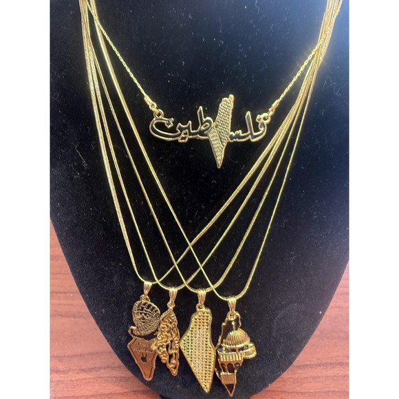 Palestine Necklace Jerusalem imitated gold gift Jewelry women  سنسال   wedding - Picture 6 of 6